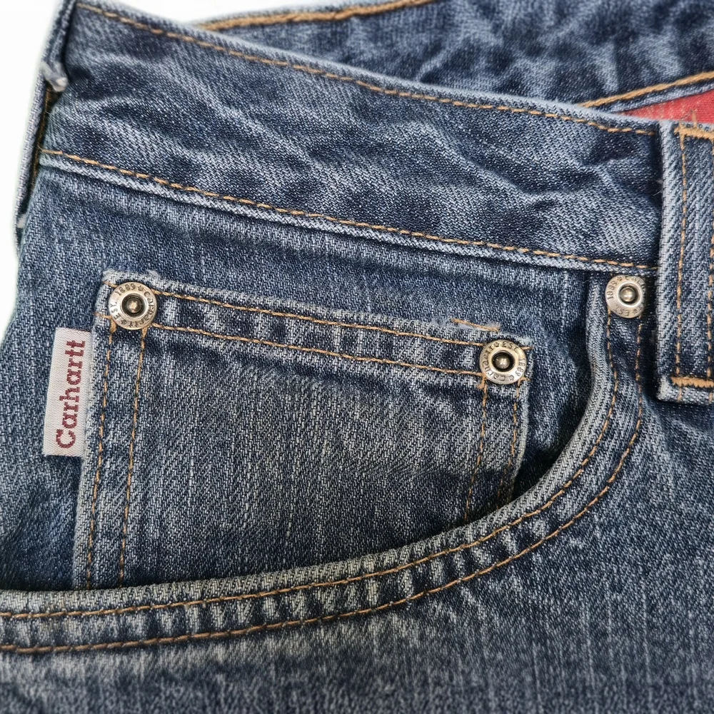 Carhartt‎ Men's Flannel-Lined Jeans - Relaxed Fit - Medium Blue W33